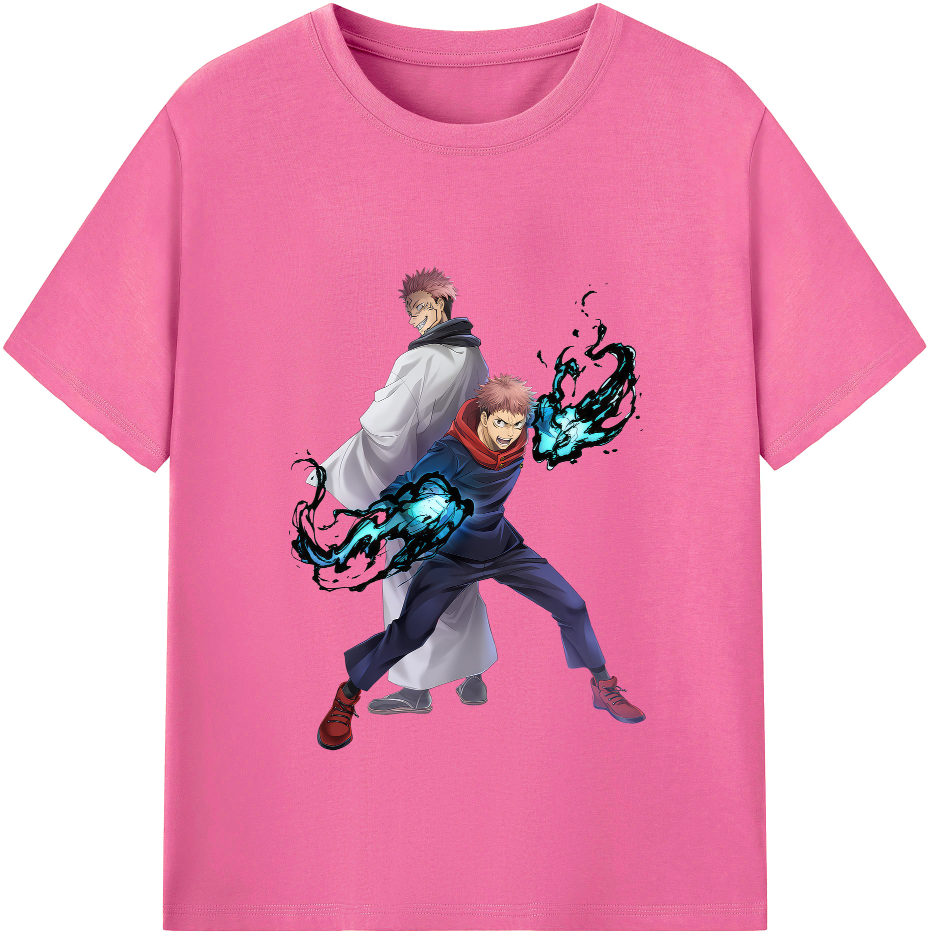 （画像用） 呪術廻戦 Jujutsu Kaisen レディースカジュアルプリントTシャツ（綿100％）